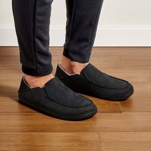 OluKai | Kipuku Hulu Leather Moccasin Slippers